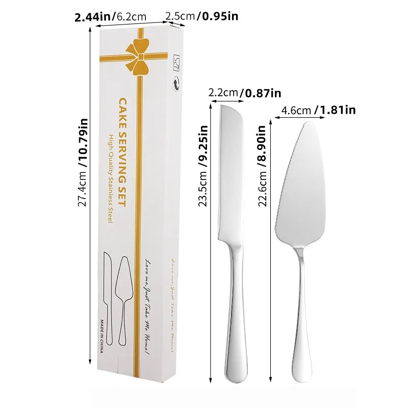 Wholesale Personalized Cake Knife and Server Set 6