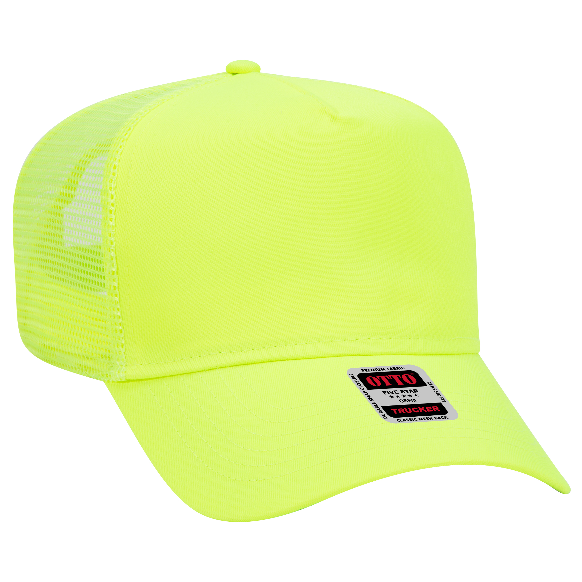 OTTO CAP® 5 Panel Mid Profile Mesh Back Trucker Hat 71