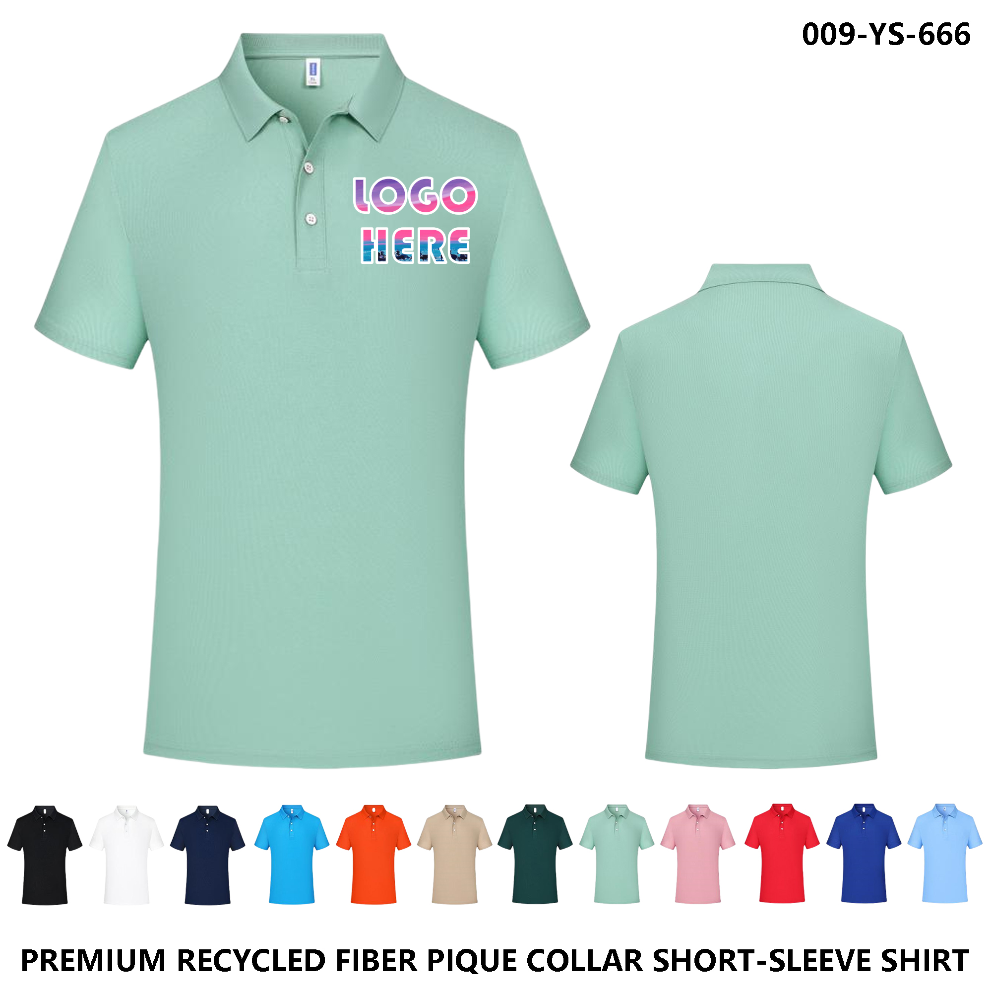 Eco-Friendly Moisture-Wicking Polo Shirt - Lightweight Unisex Summer Top 1