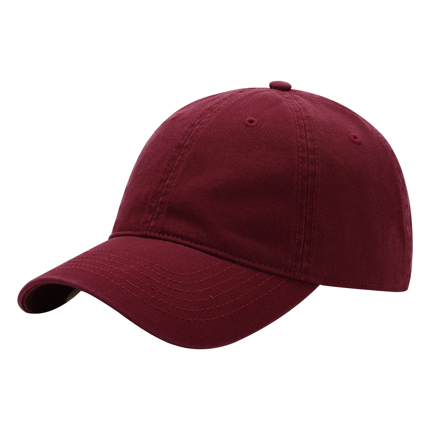 Cotton Washed Solid Color Soft Top Duckbill Cap 11