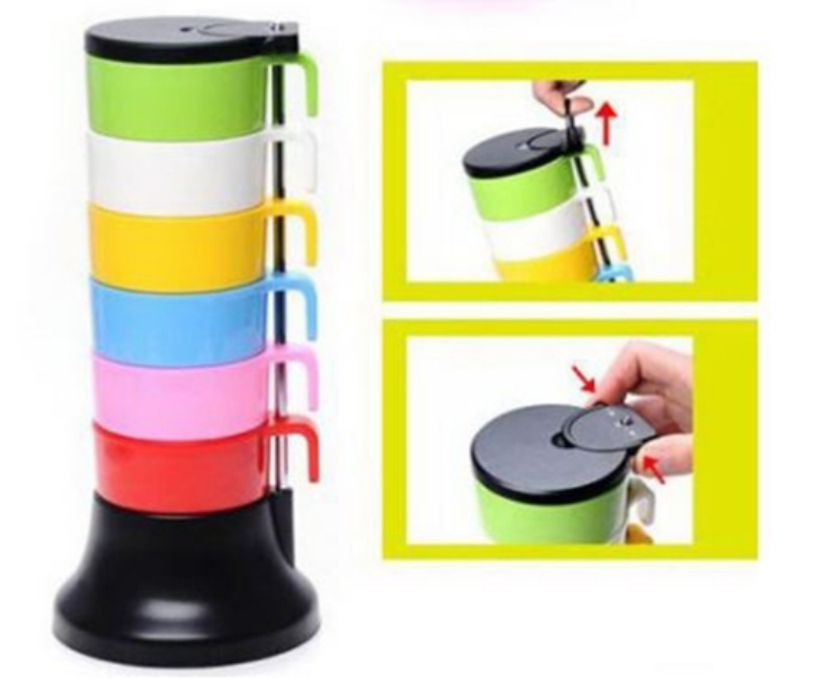 6 In 1 Rainbow Cup Set 2