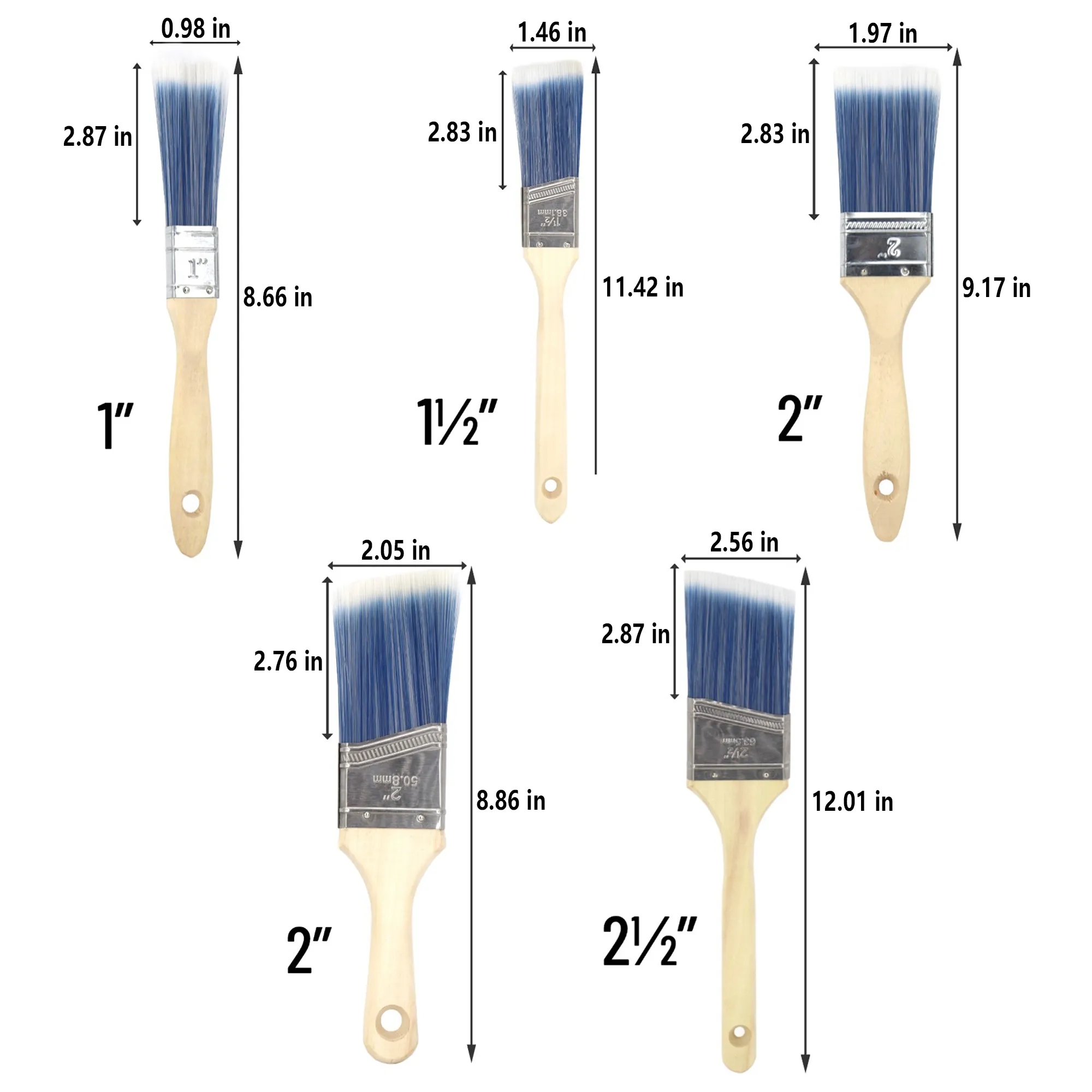 5 Piece Paint Brush Set 11