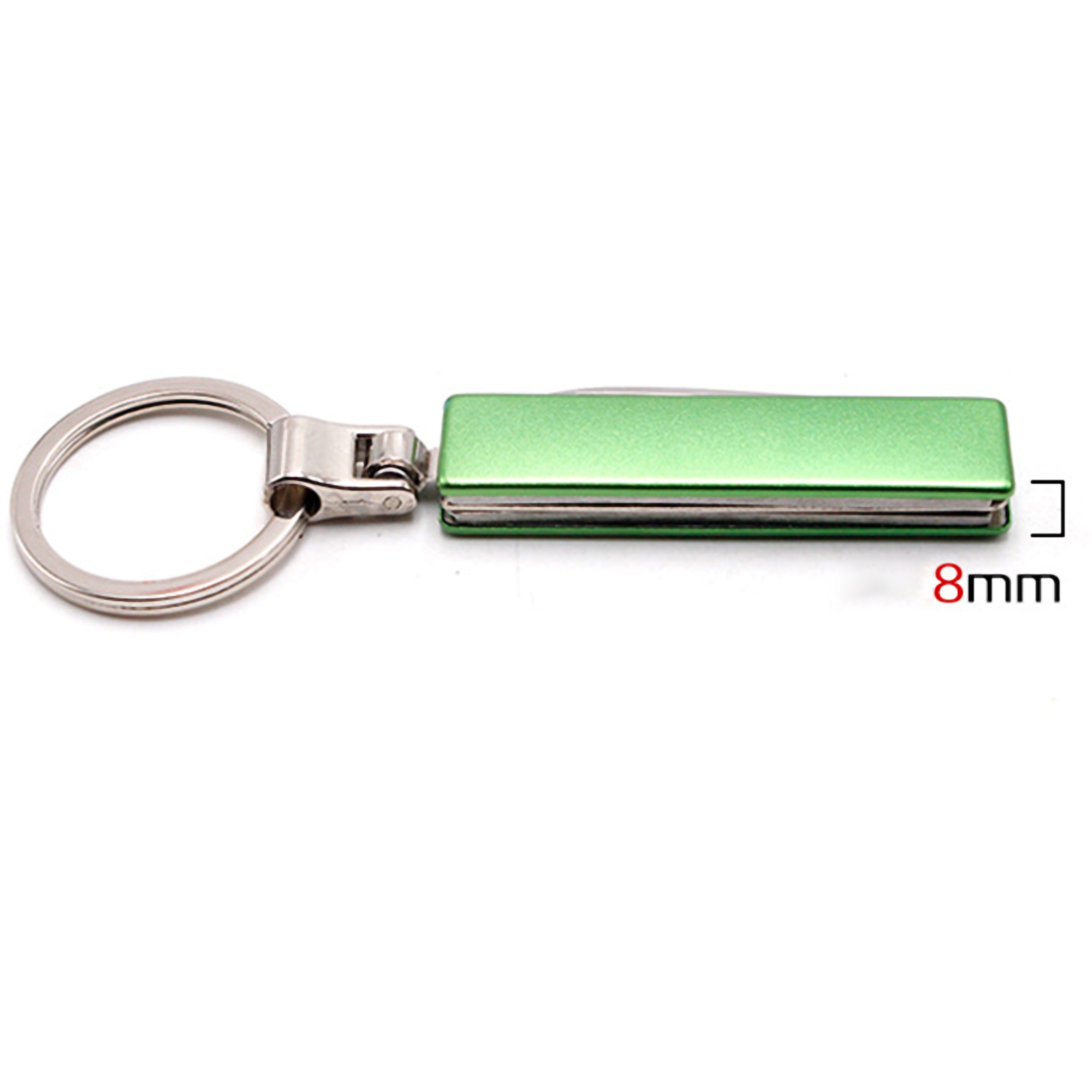 Compact Stainless Steel Pocket Knife Keychain 2