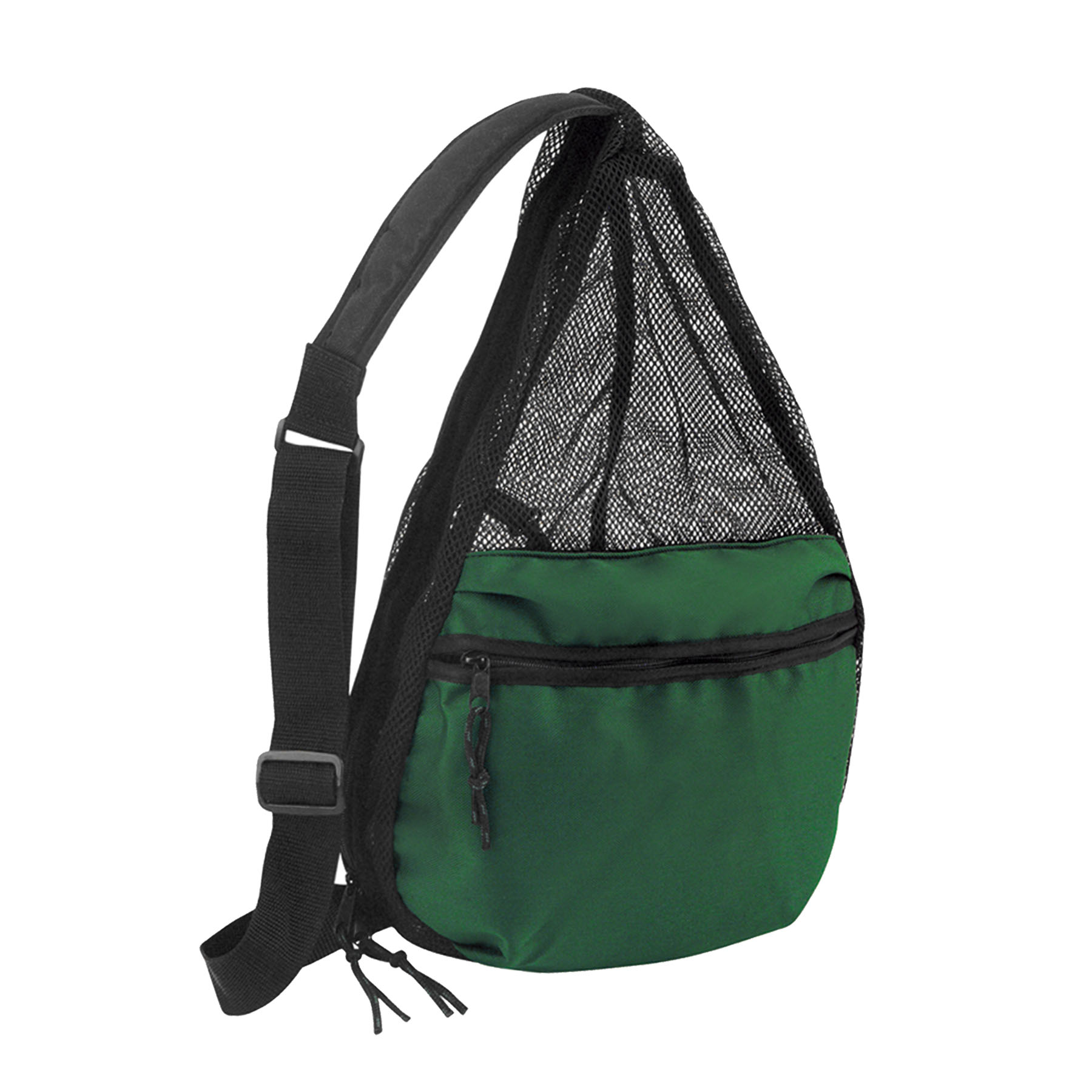 600D Polyester 2 Tone Mesh Sling Backpack 5