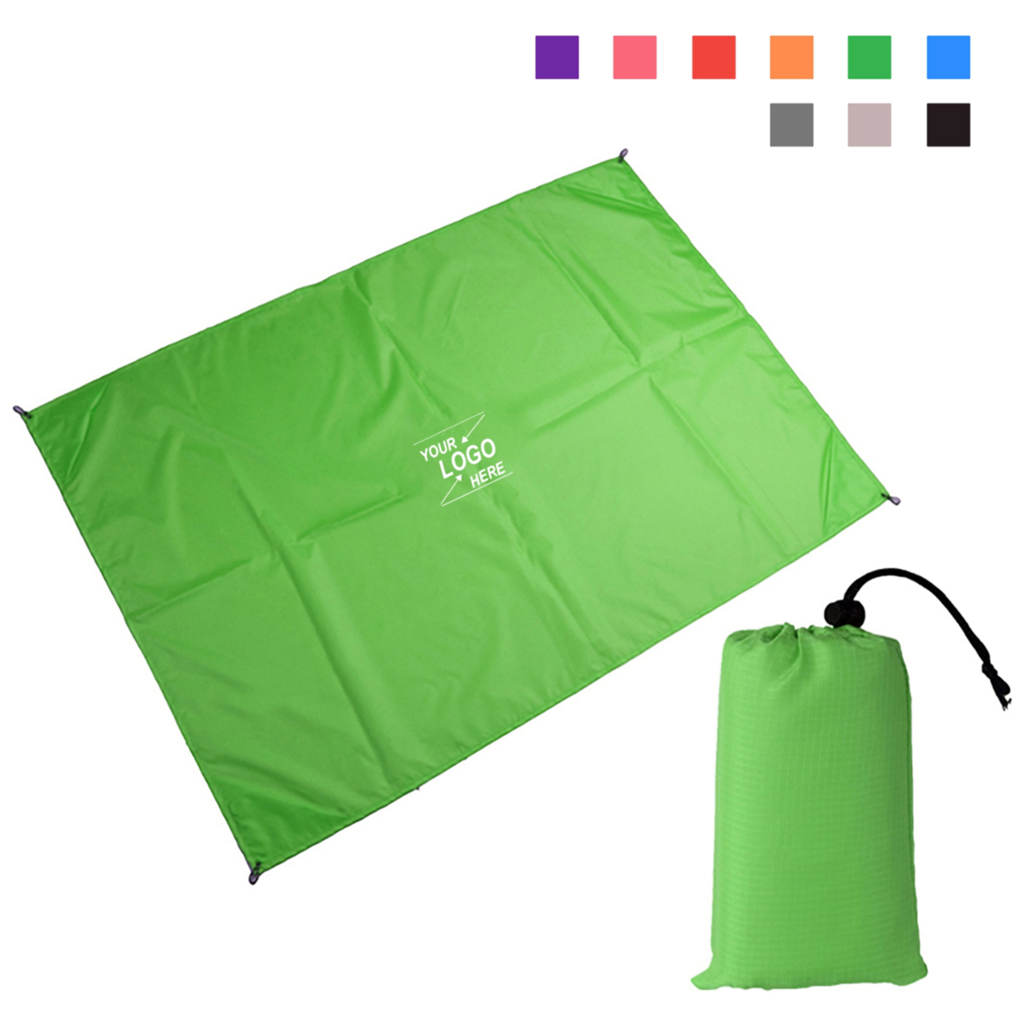 Polyester Picnic Blanket w/Drawstring Bag 3