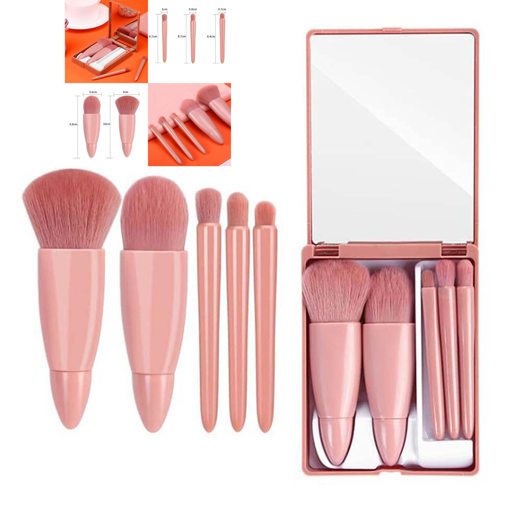 Travel Makeup Brush Set