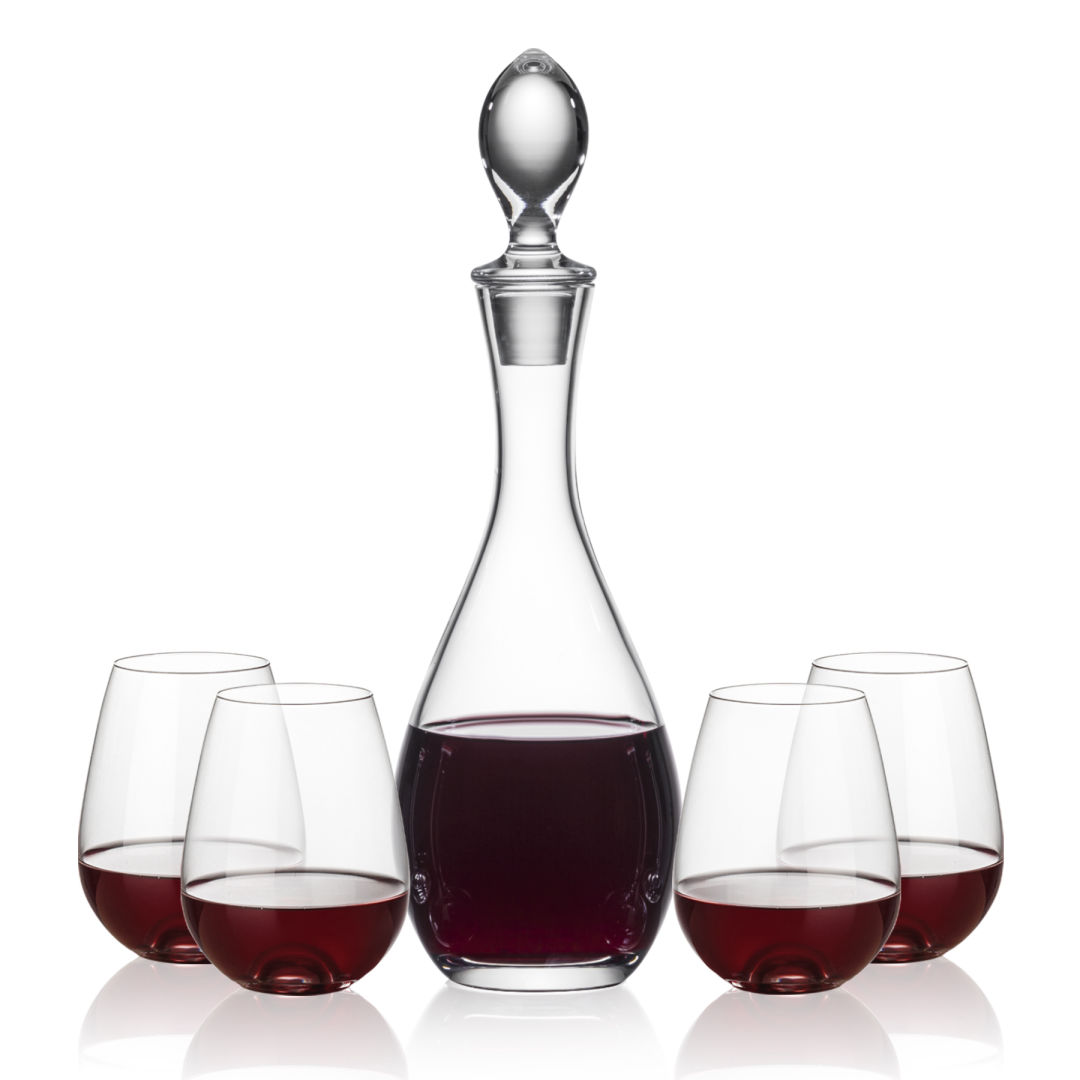 Malvern Decanter & Edderton Stemless Wine 12