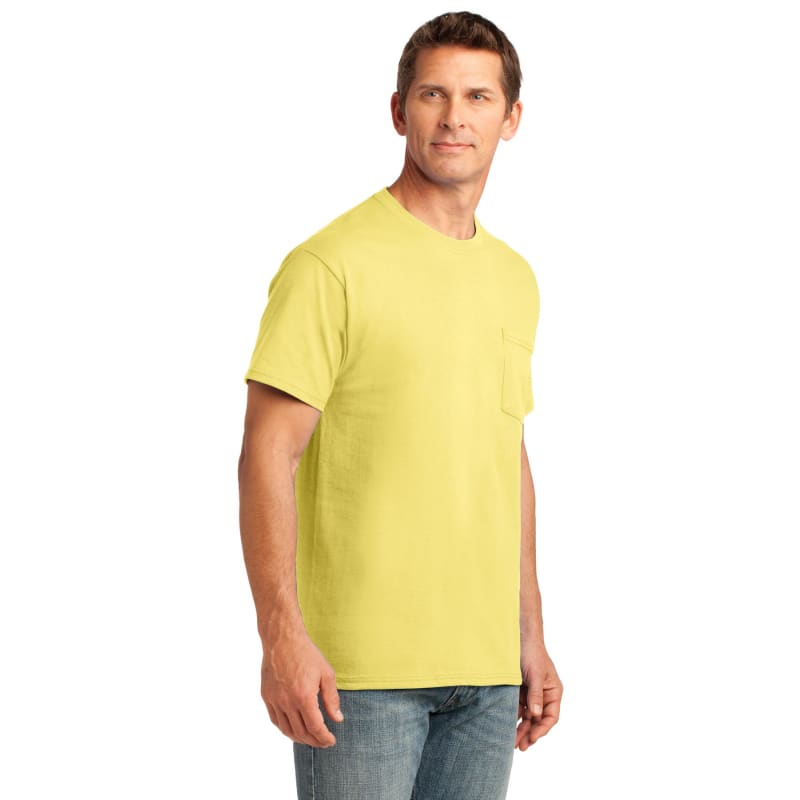 Port & Company Core Cotton Pocket Tee. 57