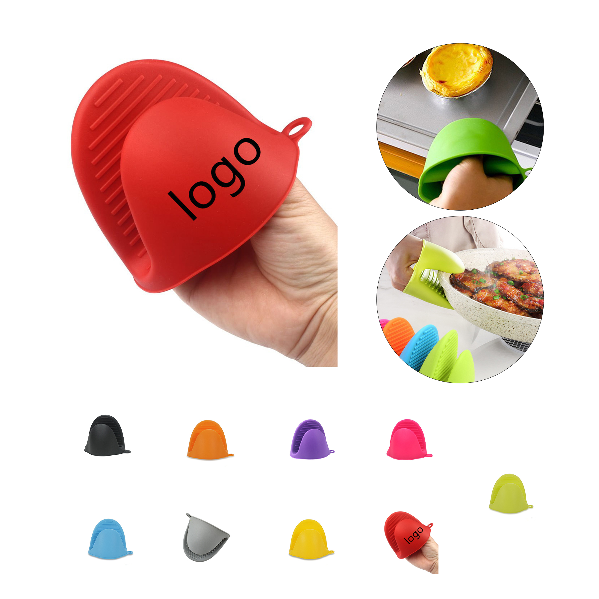 Silicone Heat Resistant Pinch Mitt 4.5" x 3.4" 10