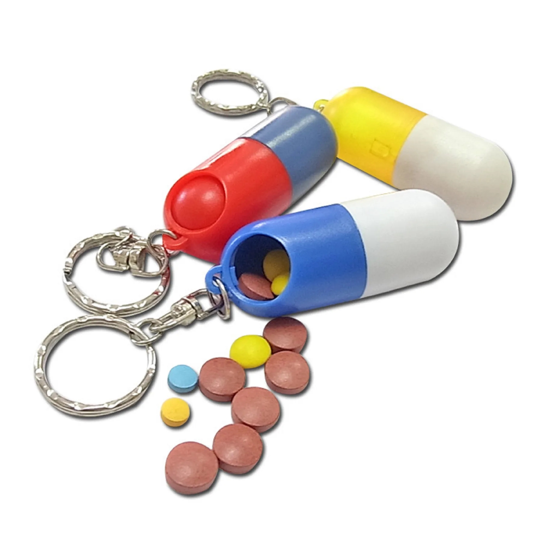 Capsule Shape Plastic Pill Box 4