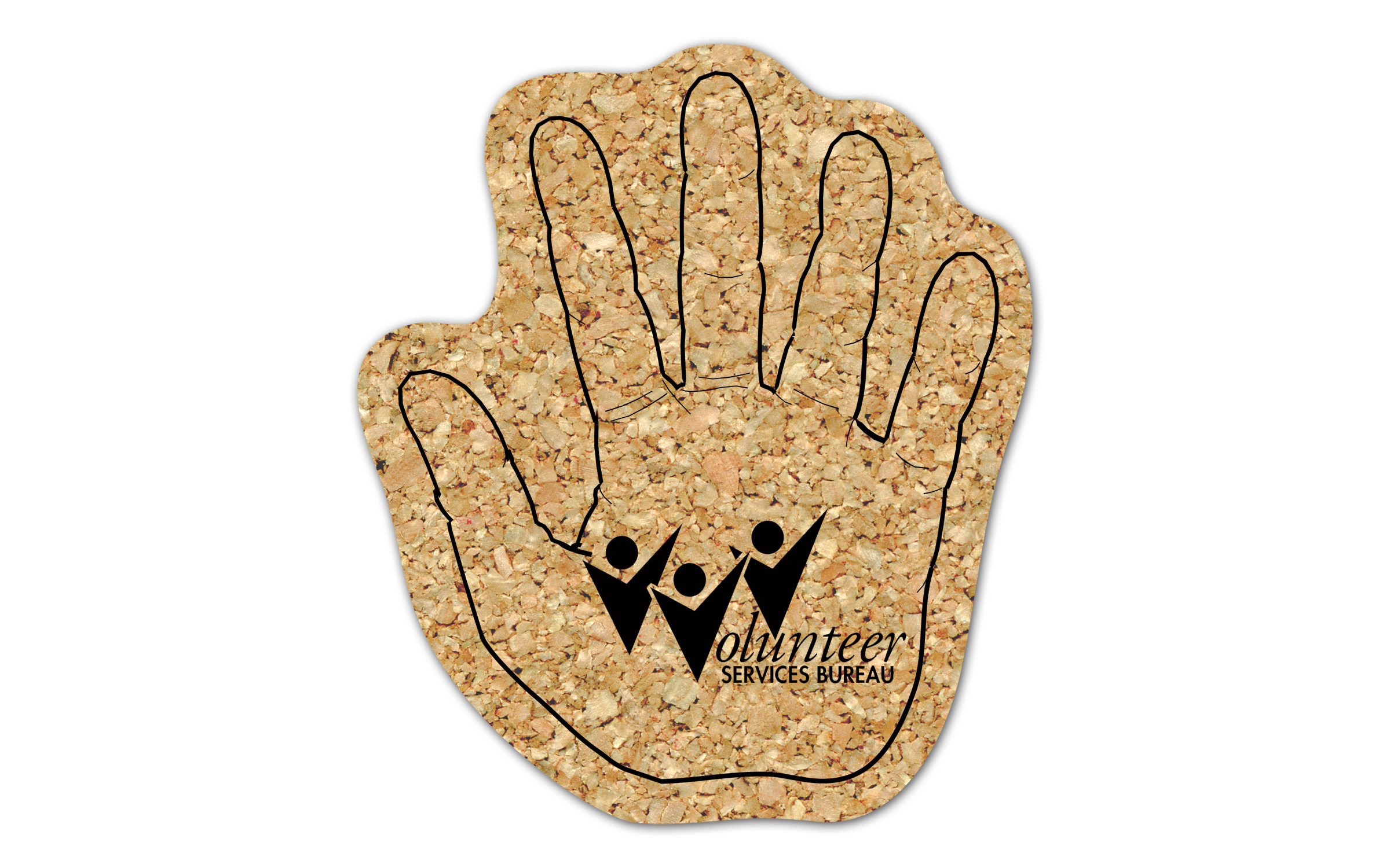 Hand Cork Coaster 5HN 5
