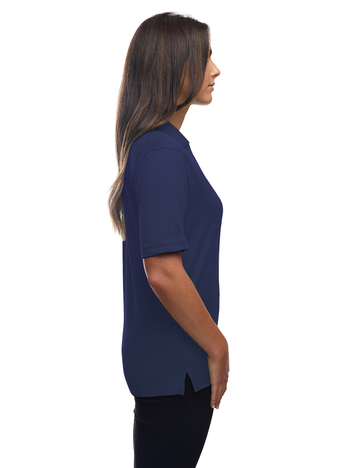 Blue Generation - Women's Pocketless Wicking V-Neck Polo 16