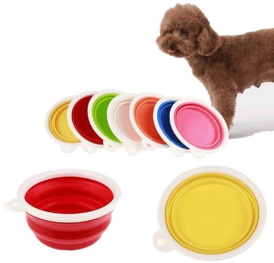 Pet silicone bowl with white frame 3