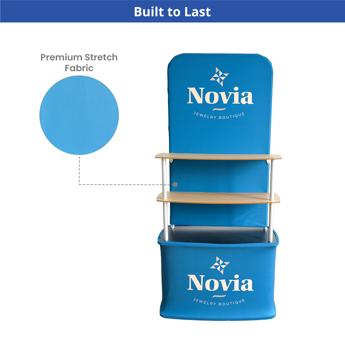 Fabric Backwall Display Rack - Double Sided (Graphic & Hardware Combo) 8