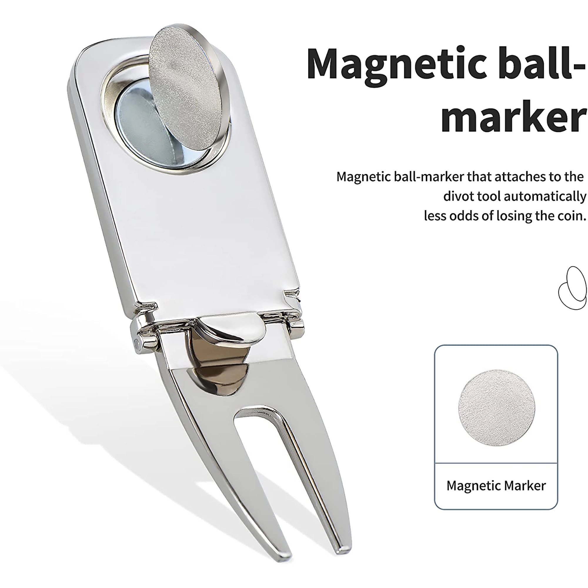 Magnetic Golf Divot Marker Tool 2