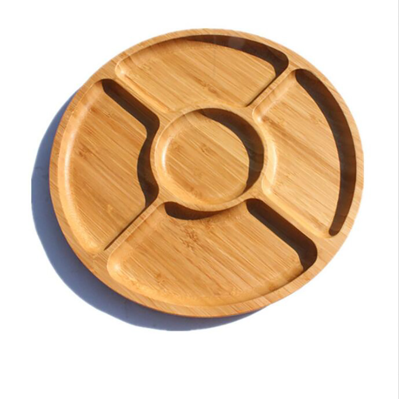 Bamboo Separation Plates Serving Tray 2