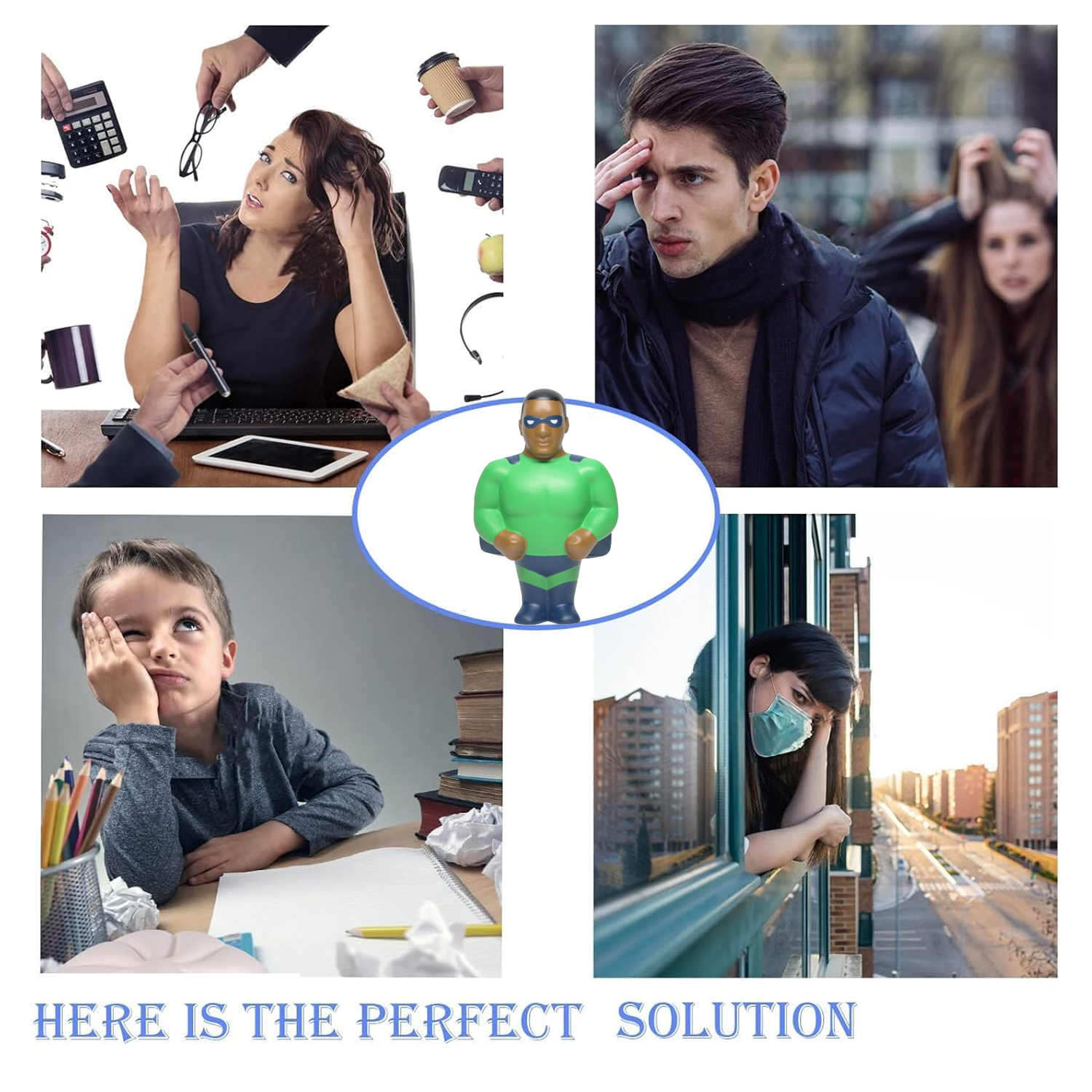 African American Super Hero Stress Reliever balls 2