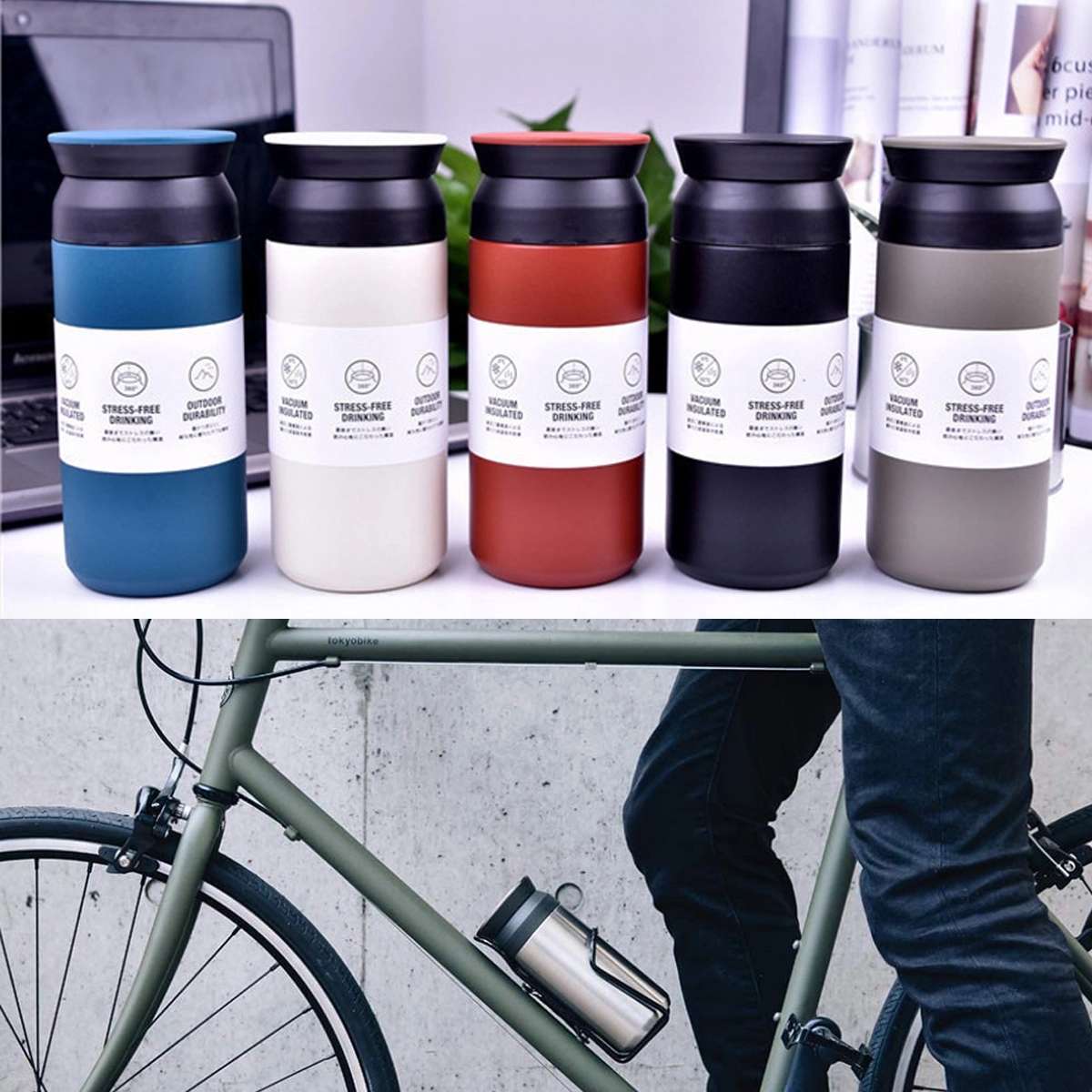 12Oz Double Walled Vacuum Insulated Travel Tumbler Bottle 2