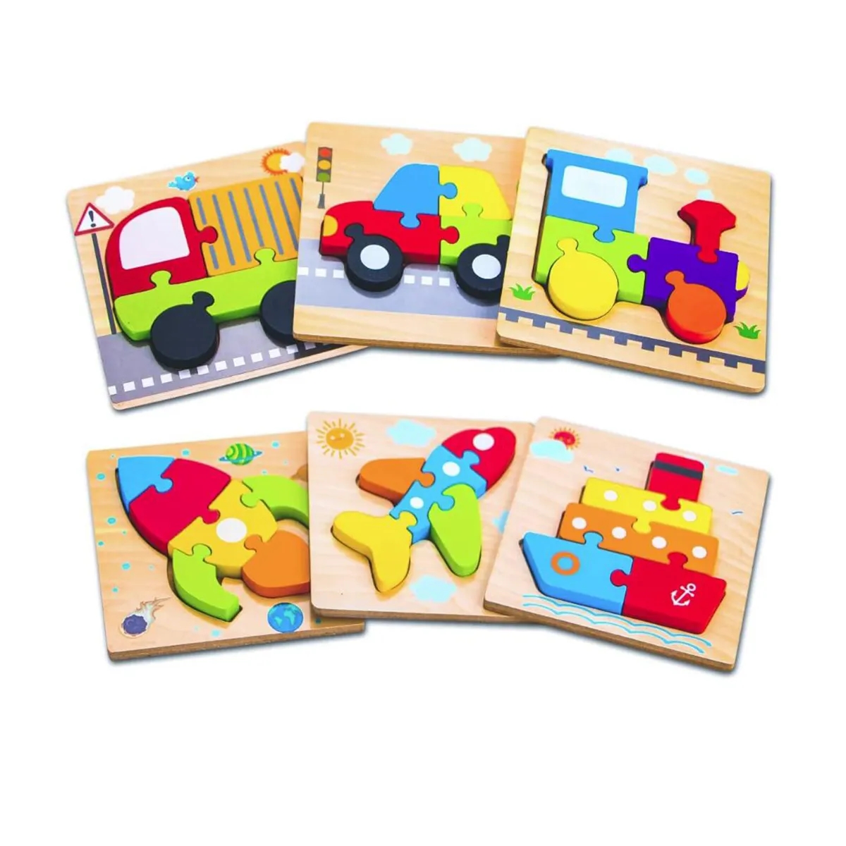 Wooden Toddler Puzzles Toys for 1 2 3 Years Old Boys Girls 5