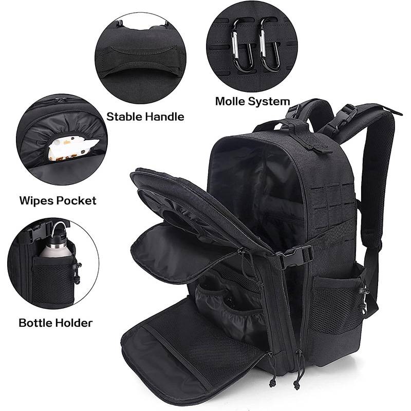 Multi-functional large capacity baby supplies mommy backpack 5