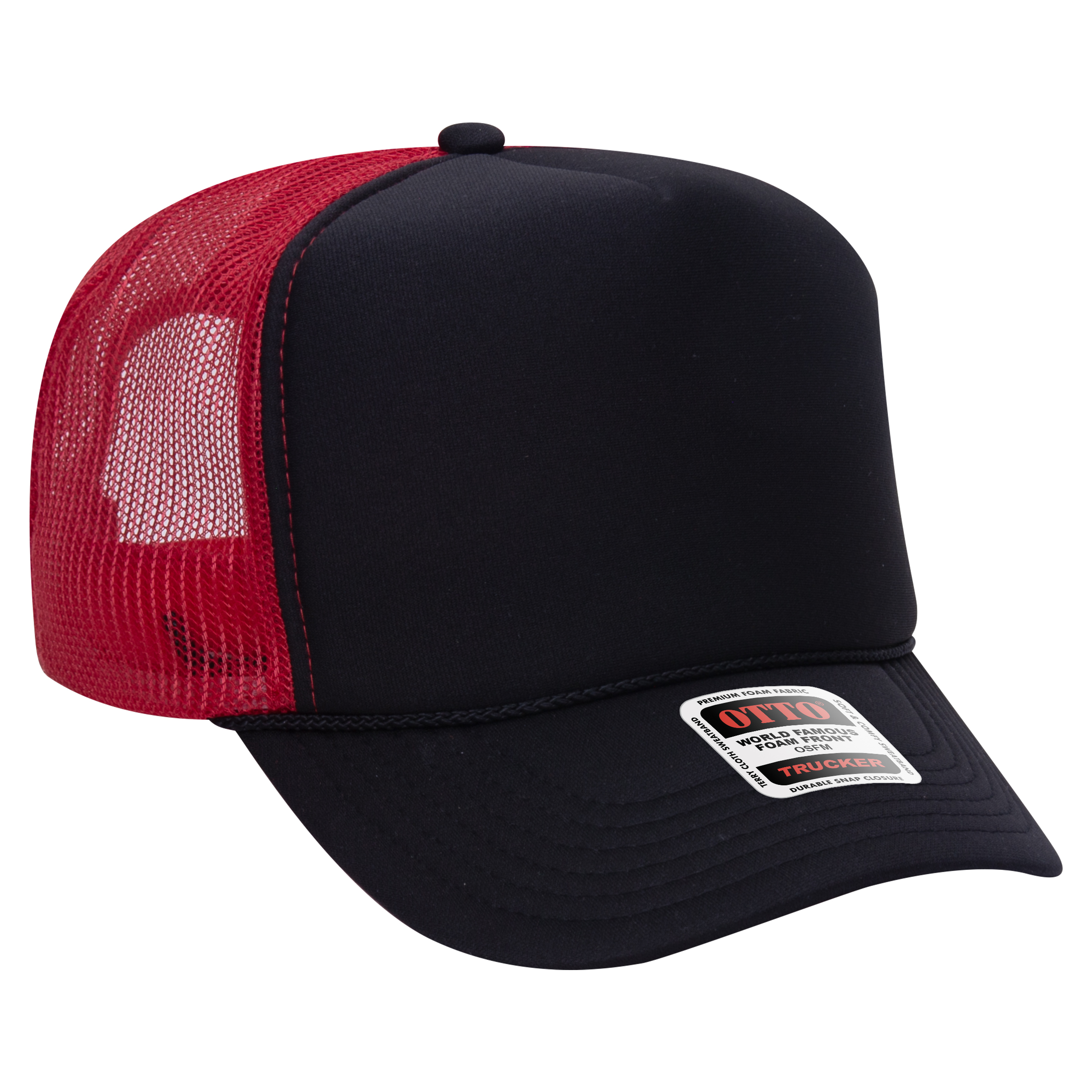 OTTO CAP® 5 Panel High Crown Mesh Back Trucker Hat 105