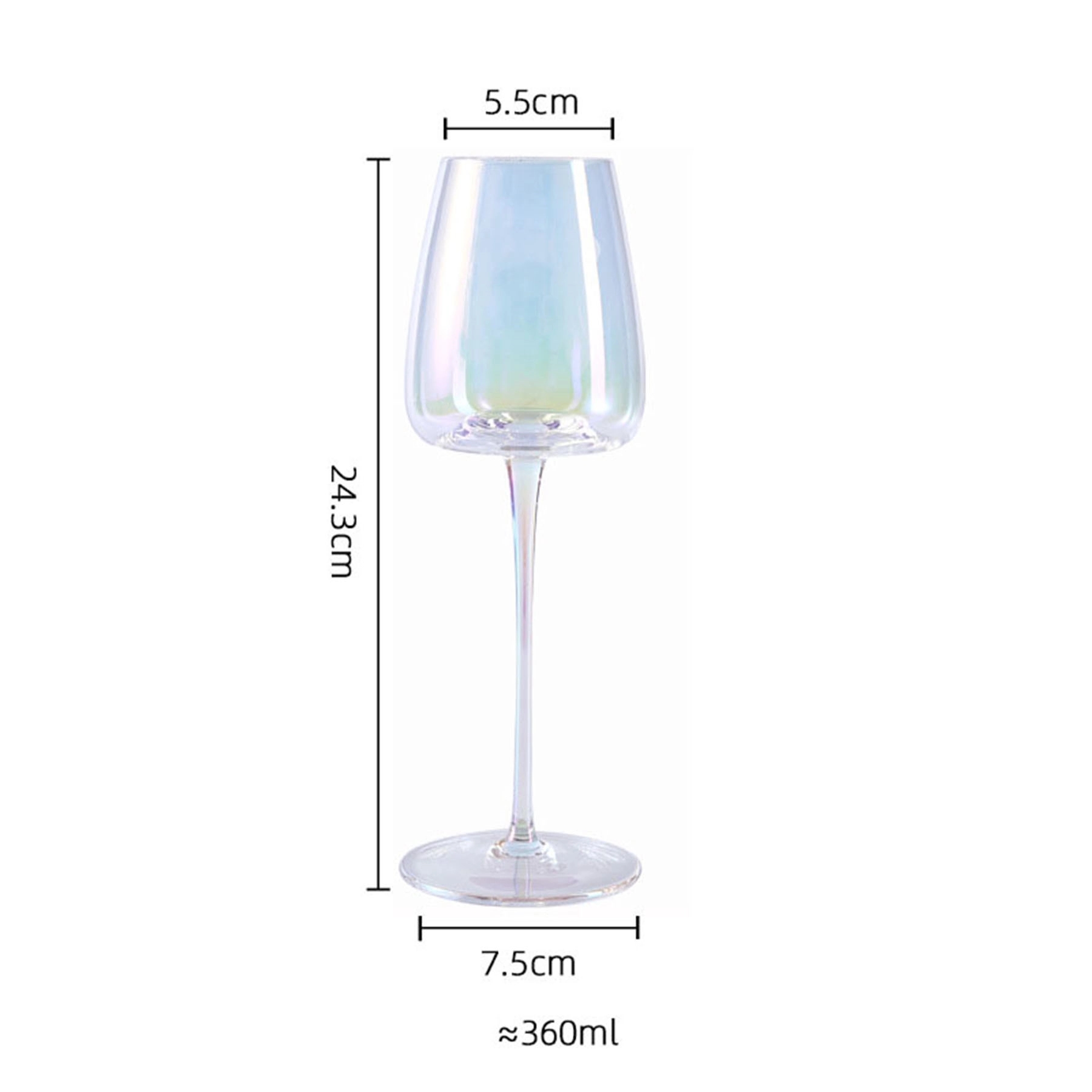 Capacity Crystal Red Wine Glasses 4