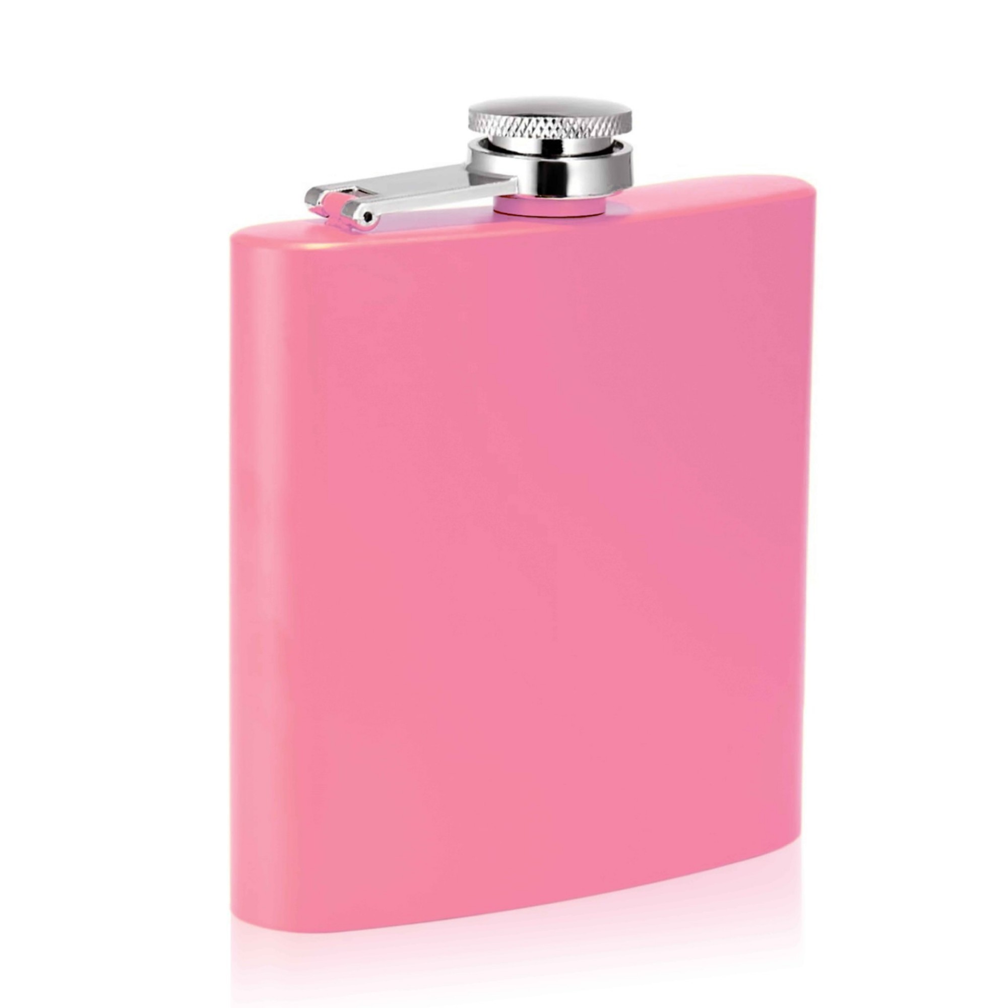Stainless Steel Pocket Flask With Captive Top 6 Oz 8