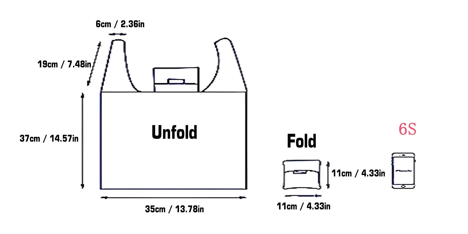 Foldable Polyester Shopping Tote with Pocket 3
