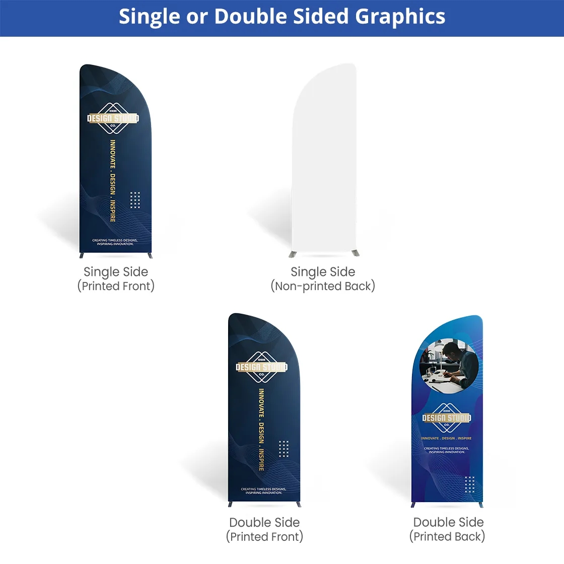 10ft Magnetic Modular Fabric Displays - L Shape Sloped 9