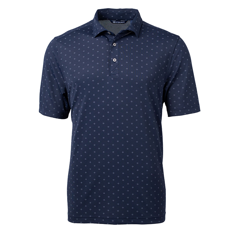 Cutter & Buck Virtue Eco Pique Tile Print Recycled Men's Polo 5