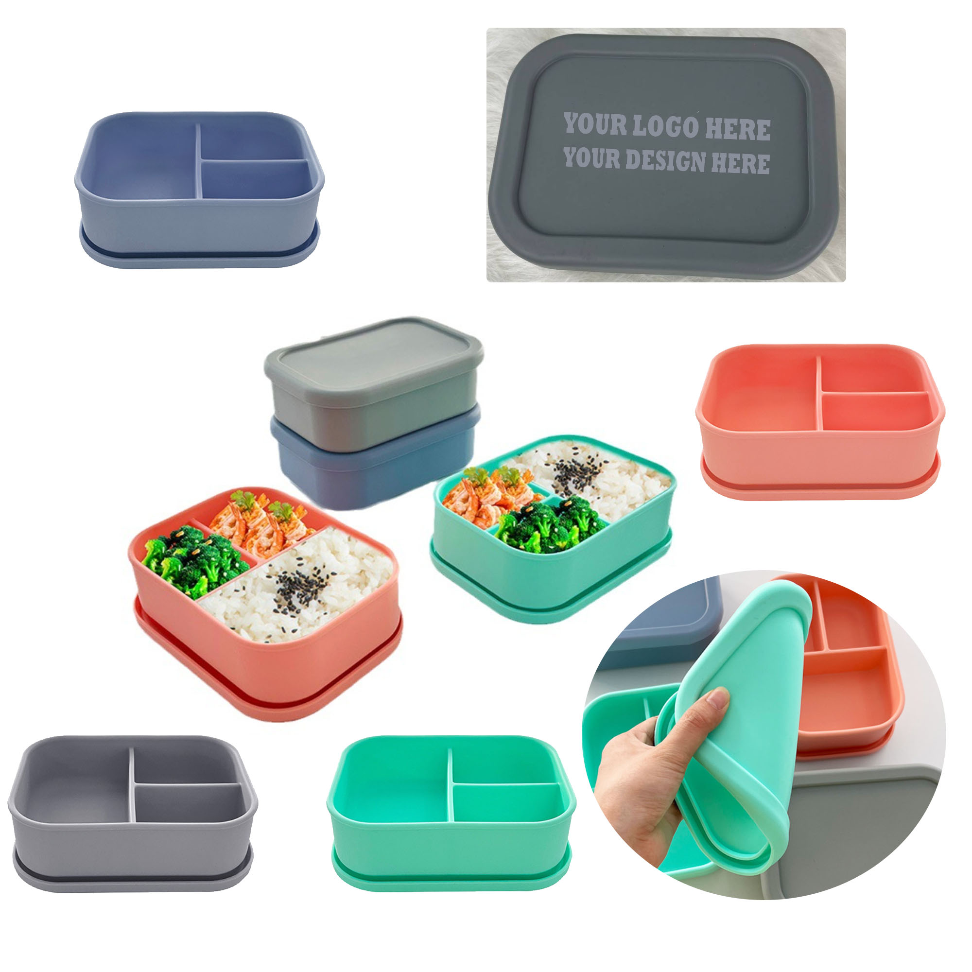 MOQ50 Food-Grade Lunch Boxes For Microwave Ovens 1