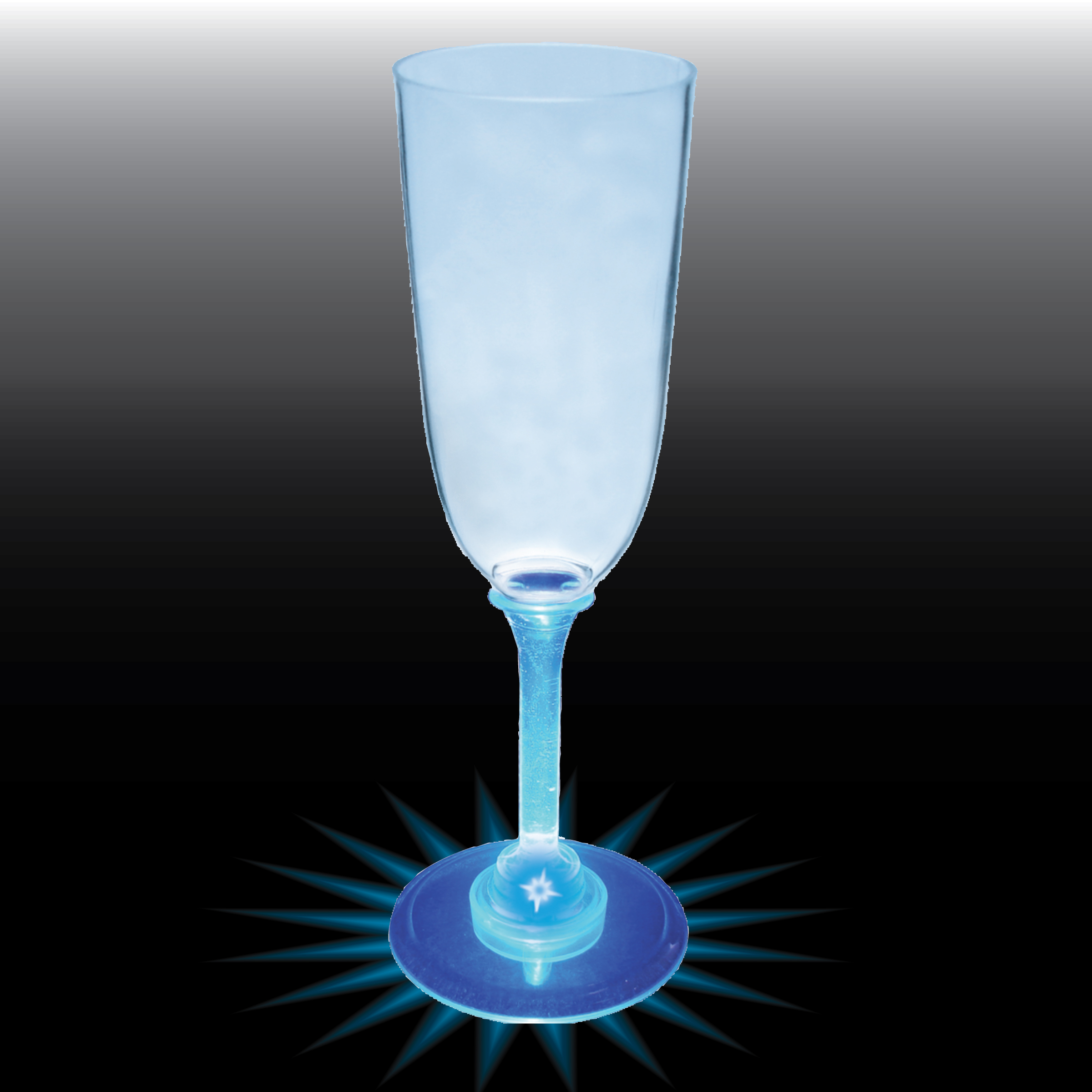 7oz Light Up Standard Stem Plastic Champagne Flute 7