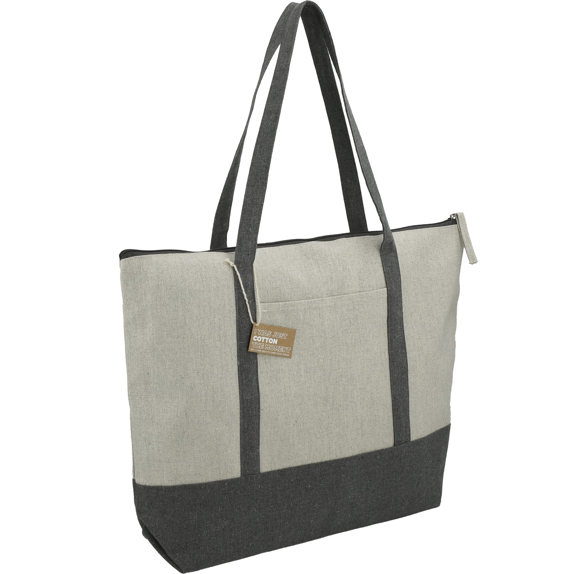 Repose 10oz Recycled Cotton Zippered Tote 98