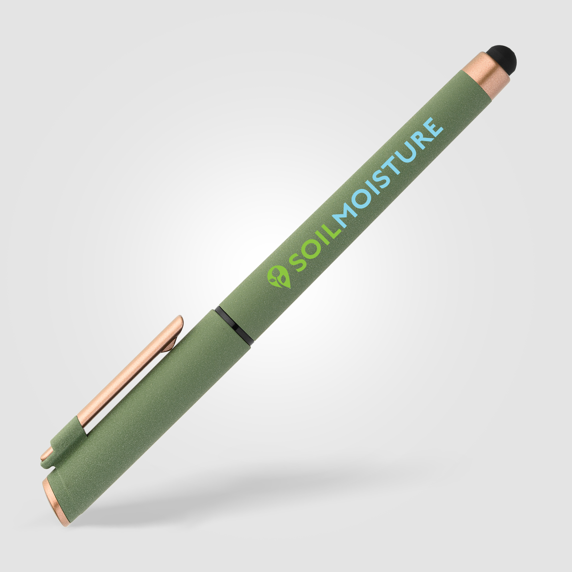 York Recycled Plastic Bronze Trim Stylus Gel Pen 17