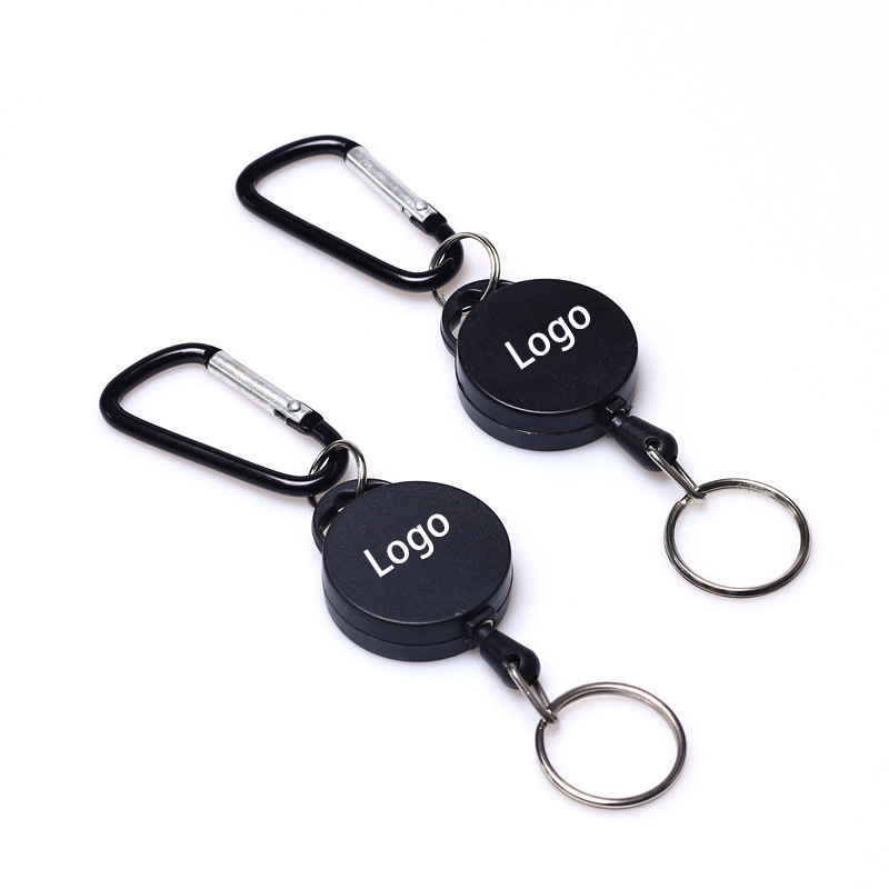 Retractable Badge Reel with Key Chain 5