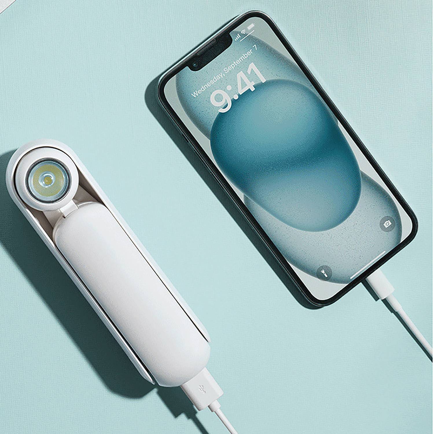 Four-in-One Desk Lamp, Flashlight, Power Bank & Fan 2
