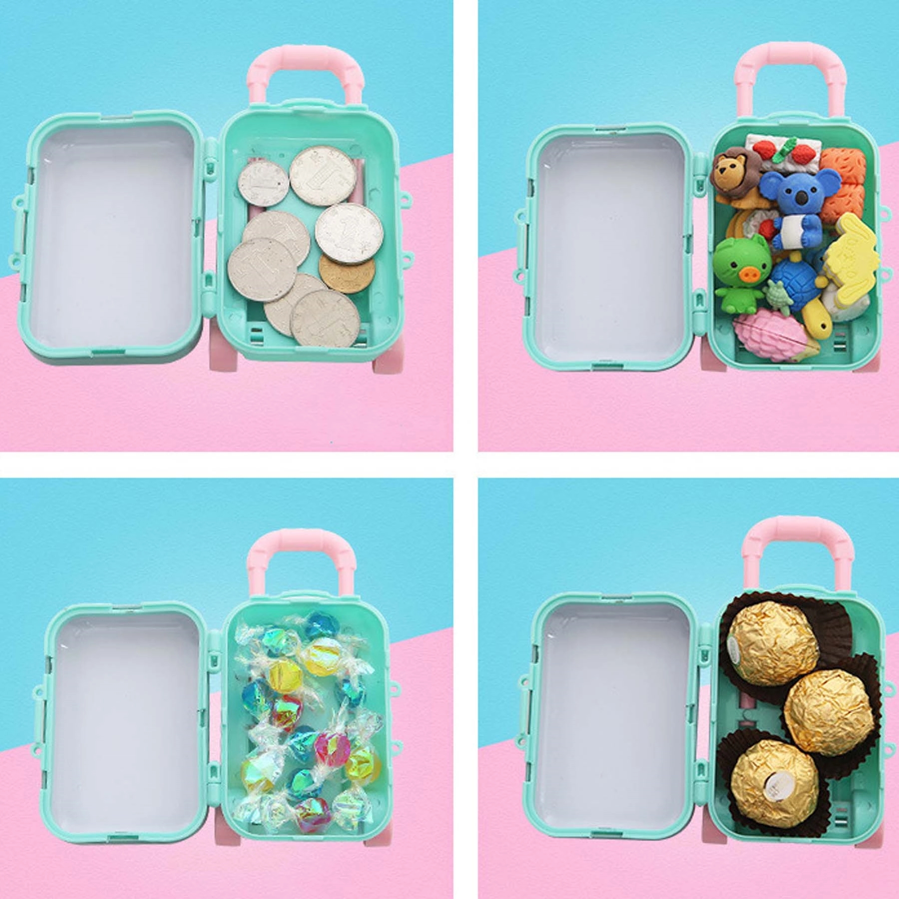 Kid Christmas Mini Suitcase Gift Box Luggage 4