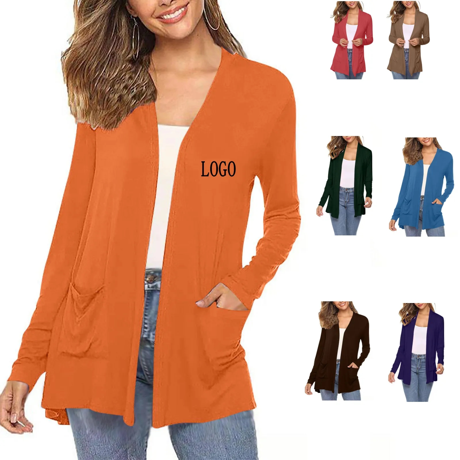 Open Front cardigan With Pockets 9