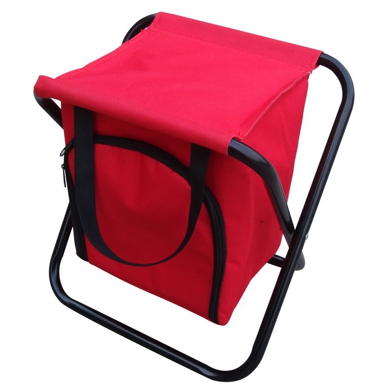 Outdoor Portable Stool with Insulated Cooler Bag 4