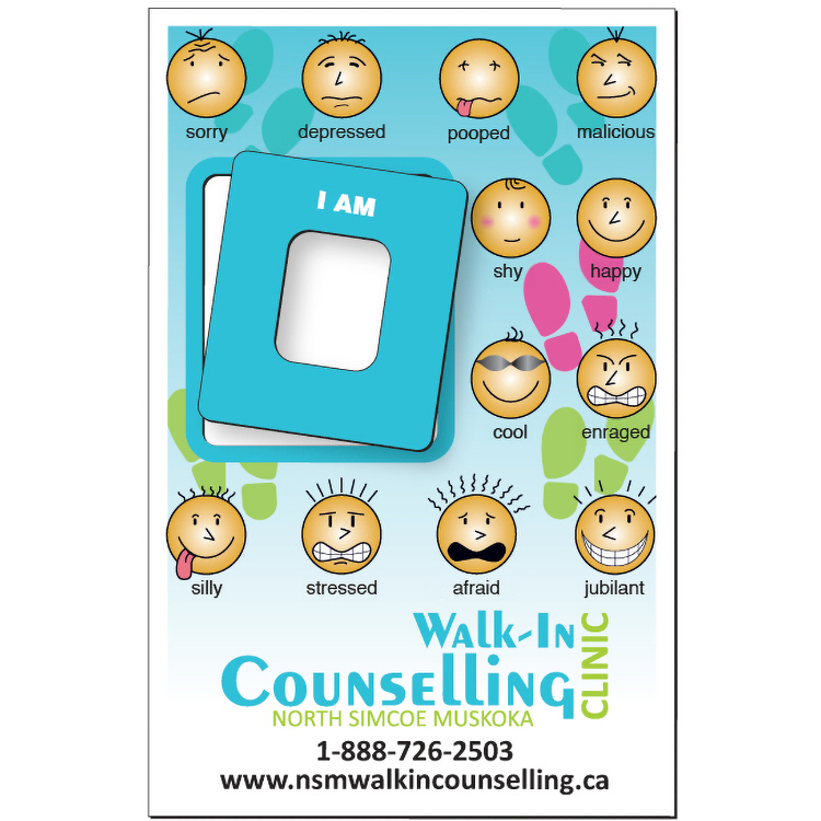 .020 High Resolution Magnet / with Rectangle Mood Indicator (3.63"x5.56") Four colour process