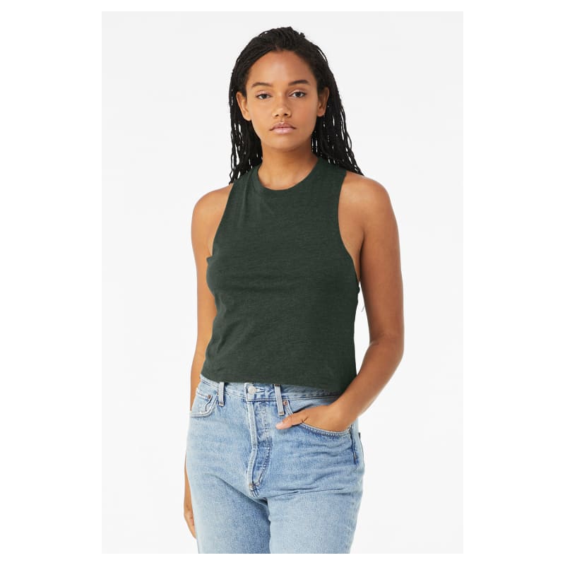 Bella + Canvas Ladies' Racerback Cropped Tank 12