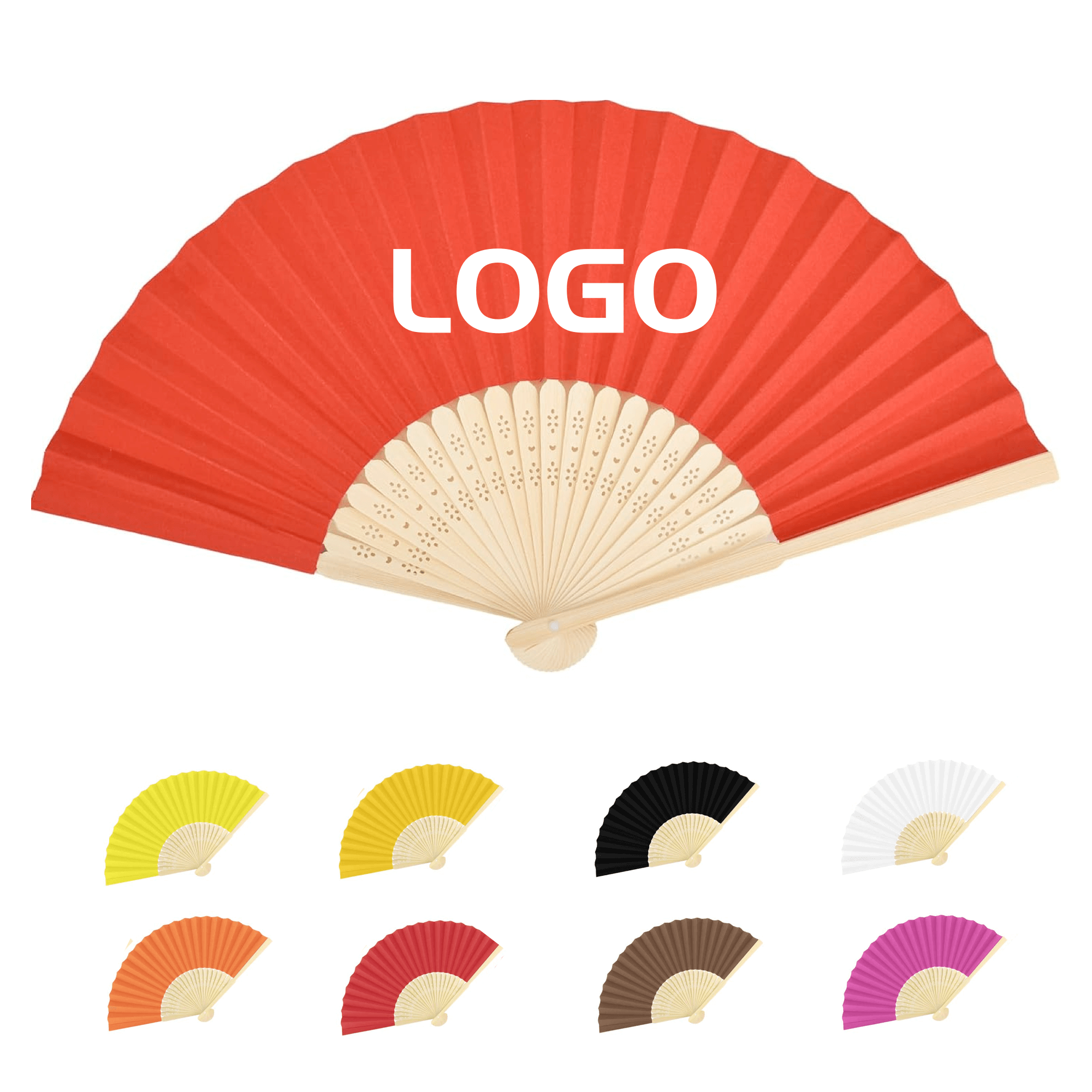 8" Folding Paper Handheld Fan 3