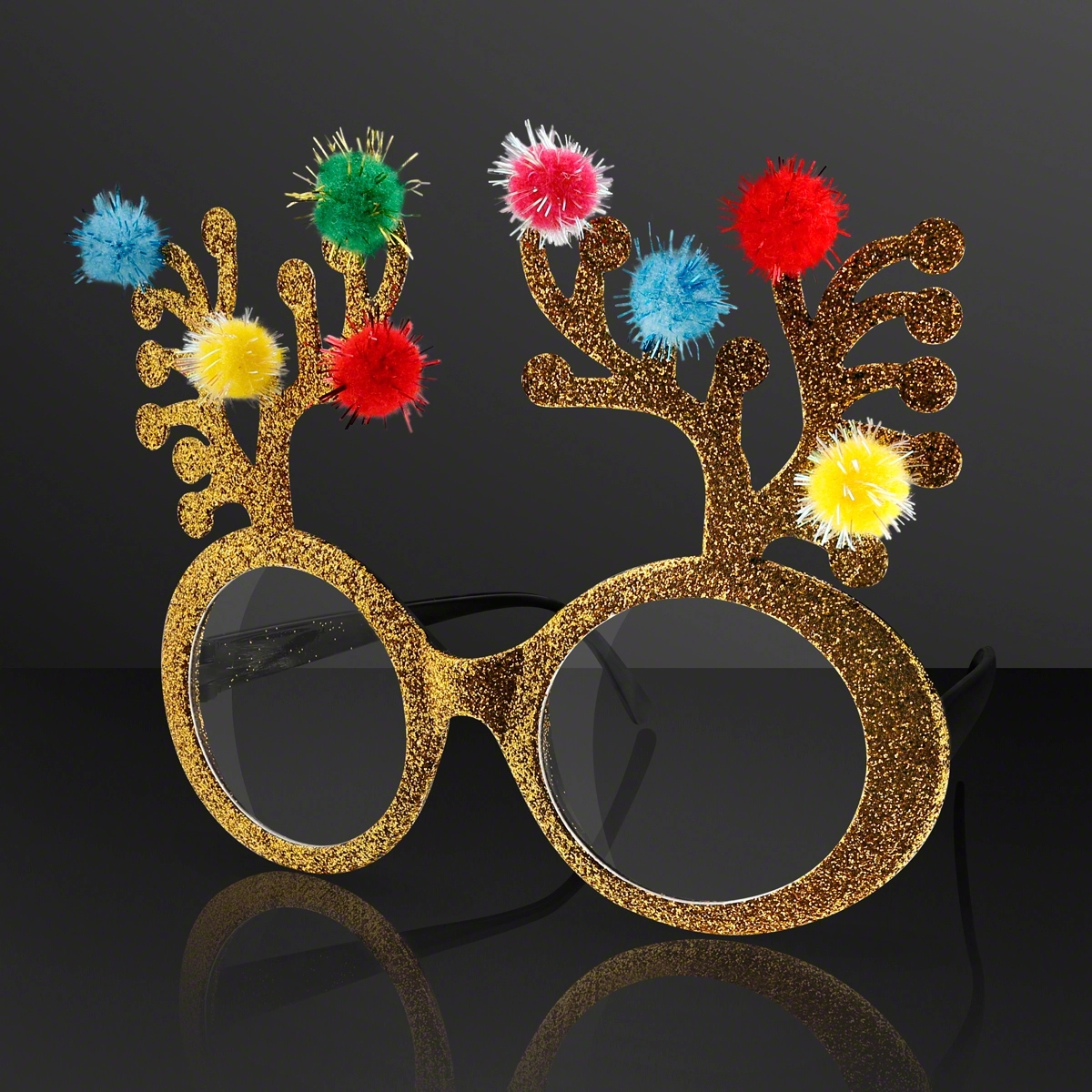 Christmas Reindeer Antler Novelty Glasses (NON-Light Up) 1