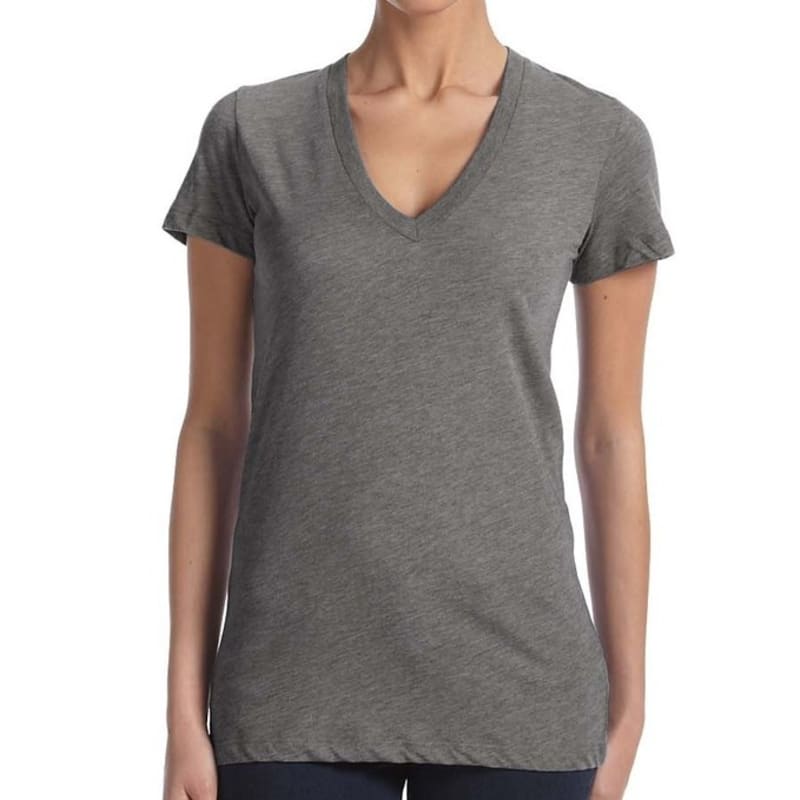 Bella Ladies Triblend Short-Sleeve Deep V-Neck T-Shirt 4