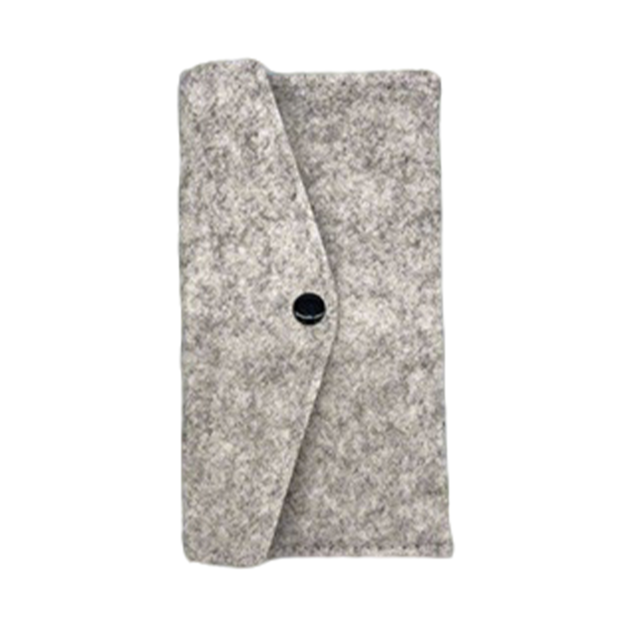 Wool Felt Storage Pouch With Snap Closure 7.7" 9