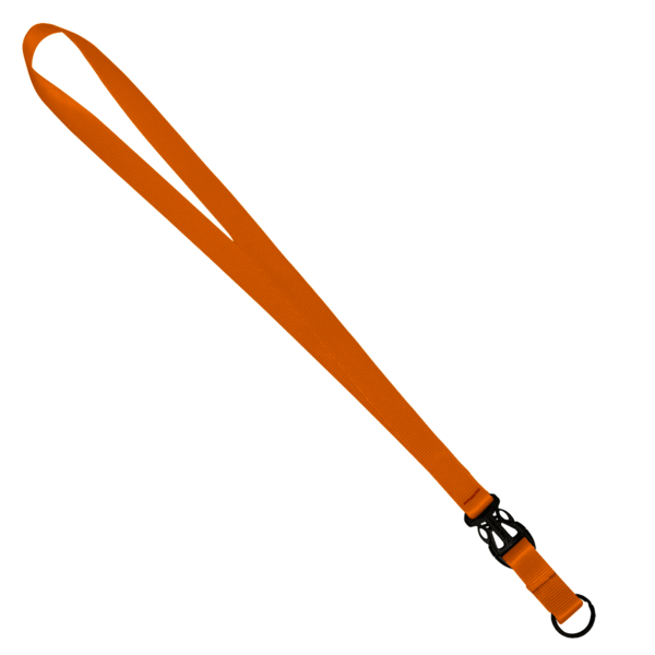 3/4" Multi color (Top and bottom) Nylon Lanyard with Plastic Slide Buckle R 154