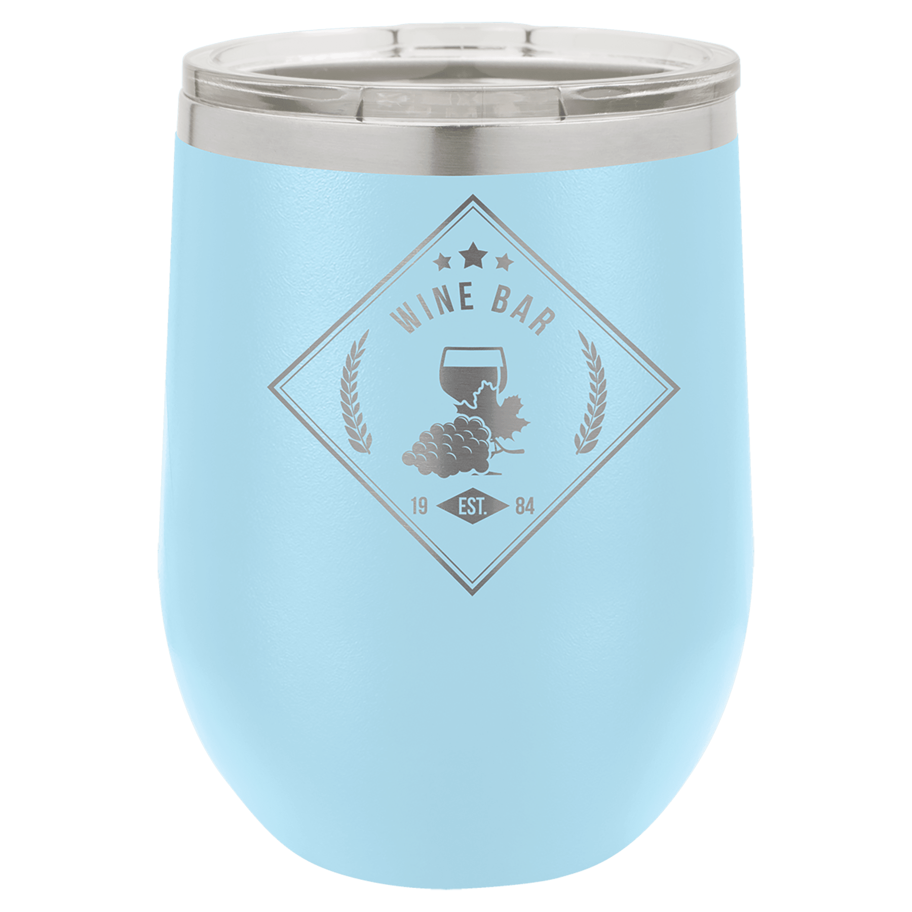 12 Oz. Stainless Steel Vacuum Insulated Stemless Wine Tumbler With Lid 15