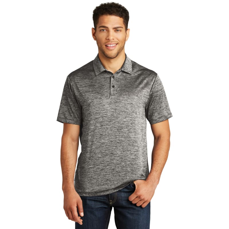 Sport-Tek PosiCharge Electric Heather Polo. 17