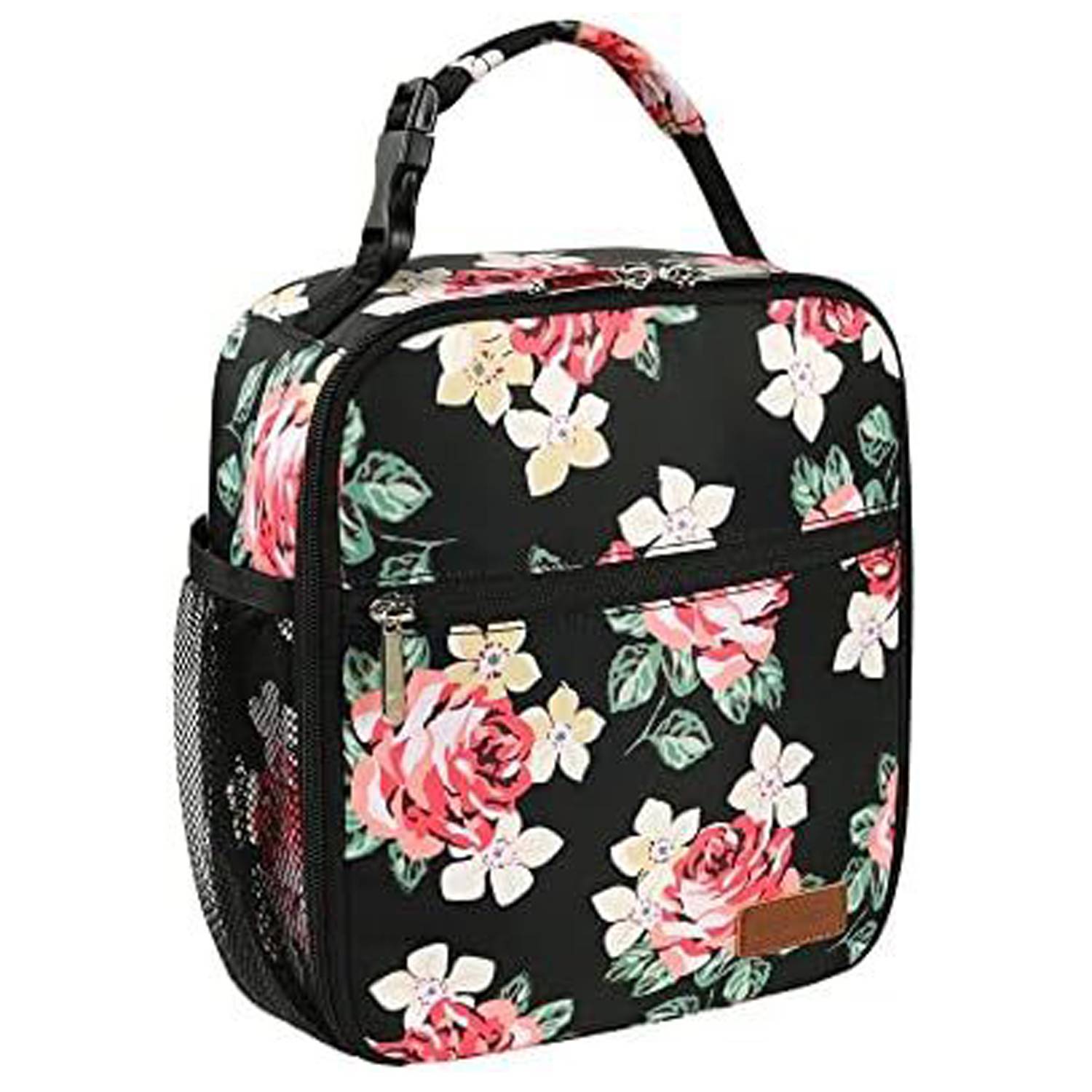 6 Can Oxford Insulated Lunch Cooler Bag w/ Zipper Pocket 12