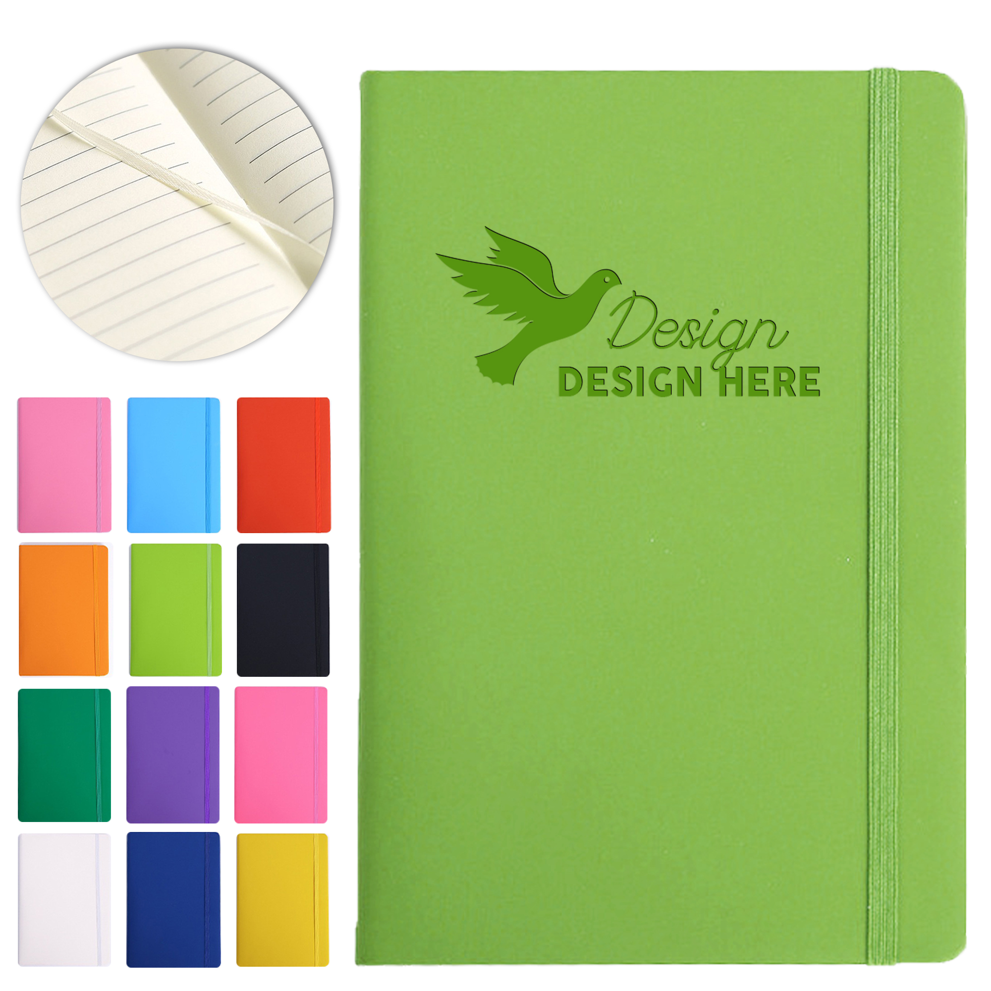 Personalized Customized A5-sized PU Leather Diary Book 9
